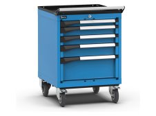 Carrello portautensili Fami Master con 5 cassetti ad estrazione regolabile blu, 561x573x822mm