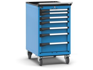 Carrello portautensili Fami Master con 7 cassetti ad estrazione regolabile blu, 561x726x1022mm