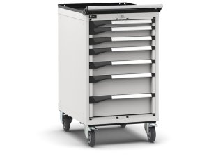 Carrello portautensili Fami Master con 7 cassetti ad estrazione regolabile grigio, 561x726x1022mm