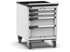 Carrello portautensili Fami Master con 4 cassetti ad estrazione regolabile grigio, 561x726x822mm