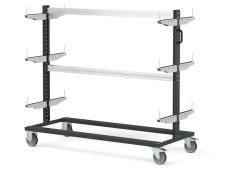 Carrello rastrelliera Fami Bin Cart 1505 per trasporto materiali lunghi, 1552x668x1357mm