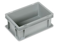 Cassette in plastica Fami Euro Box 300x200x120mm con maniglie a conchiglia e fondo liscio (10pz)