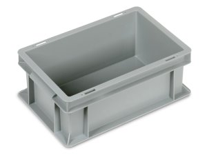 Cassette in plastica Fami Euro Box 300x200x120mm con maniglie a conchiglia e fondo liscio (10pz)
