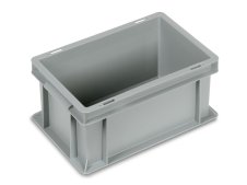 Cassette in plastica Fami Euro Box 300x200x147mm con maniglie a conchiglia e fondo liscio (10pz)