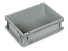 Cassetta in plastica Fami Euro Box 400x300x120mm con maniglie a conchiglia e fondo liscio