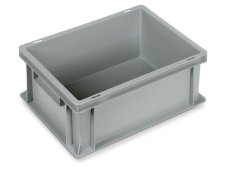 Cassetta in plastica Fami Euro Box 400x300x170mm con maniglie chiuse e fondo liscio