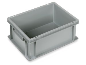 Cassetta in plastica Fami Euro Box 400x300x170mm con maniglie chiuse e fondo liscio