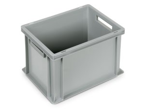Cassetta in plastica Fami Euro Box 400x300x270mm con maniglie aperte e fondo rinforzato