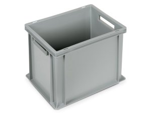 Cassetta in plastica Fami Euro Box 400x300x320mm con maniglie aperte e fondo rinforzato
