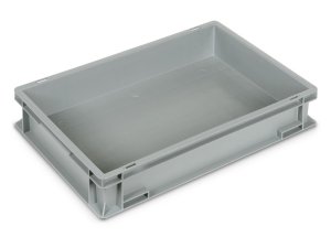 Cassetta in plastica Fami Euro Box 600x400x115mm con maniglie a conchiglia e fondo rinforzato