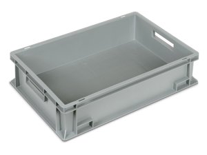 Cassetta in plastica Fami Euro Box 600x400x150mm con maniglie aperte e fondo rinforzato