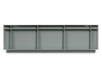 Cassetta in plastica Fami Euro Box 600x400x170mm con maniglie chiuse e fondo liscio