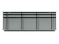 Cassetta in plastica Fami Euro Box 600x400x215mm con maniglie aperte e fondo rinforzato