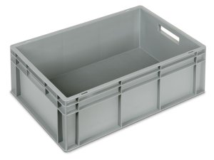 Cassetta in plastica Fami Euro Box 600x400x215mm con maniglie aperte e fondo rinforzato