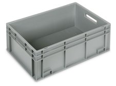 Cassetta in plastica Fami Euro Box 600x400x232mm con maniglie aperte e fondo rinforzato