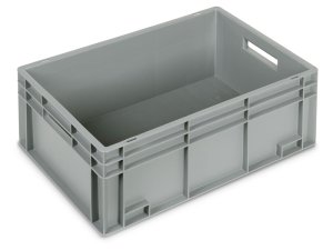 Cassetta in plastica Fami Euro Box 600x400x232mm con maniglie aperte e fondo rinforzato