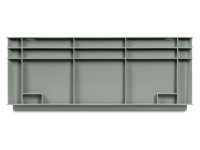 Cassetta in plastica Fami Euro Box 600x400x236mm con maniglie chiuse e fondo liscio