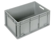 Cassetta in plastica Fami Euro Box 600x400x280mm con maniglie aperte e fondo rinforzato