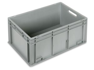 Cassetta in plastica Fami Euro Box 600x400x280mm con maniglie aperte e fondo rinforzato