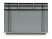Cassetta in plastica Fami Euro Box 600x400x280mm con maniglie chiuse e fondo liscio