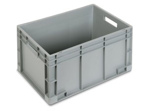 Cassetta in plastica Fami Euro Box 600x400x320mm con maniglie aperte e fondo rinforzato