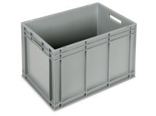 Cassetta in plastica Fami Euro Box 600x400x418mm con maniglie aperte e fondo rinforzato