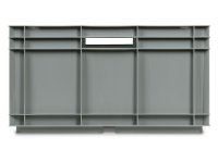 Cassetta in plastica Fami Euro Box 800x600x320mm con maniglie aperte e fondo modulare