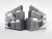 Cassettiera porta minuteria Fami Visual Box 600x140x168mm con 5 cassetti