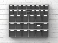 Cassettiera porta minuteria Fami Visual Box 600x140x168mm con 5 cassetti