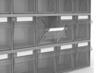 Cassettiera porta minuteria Fami Visual Box 600x140x168mm con 5 cassetti