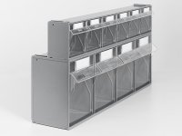 Cassettiera porta minuteria Fami Visual Box 600x140x168mm con 5 cassetti