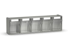 Cassettiera porta minuteria Fami Visual Box 600x140x168mm con 5 cassetti