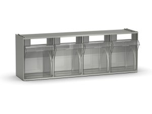 Cassettiera porta minuteria Fami Visual Box 600x178x206mm con 4 cassetti