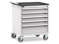 Cassettiera mobile Fami Flexa 794x600x853mm con 5 cassetti ad estrazione totale, 300Kg