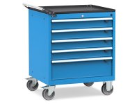 Cassettiera mobile Fami Flexa 794x600x853mm con 5 cassetti ad estrazione totale, 300Kg