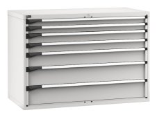 Cassettiera Fami Master 1428x726x1000mm grigio con 7 cassetti ad estrazione regolabile