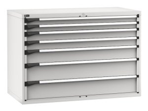 Cassettiera Fami Master 1428x726x1000mm grigio con 7 cassetti ad estrazione regolabile