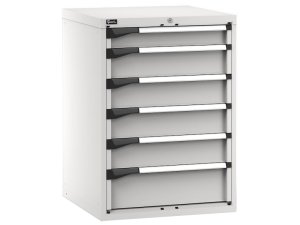 Cassettiera Fami Master 714x726x1000mm grigio con 6 cassetti ad estrazione regolabile