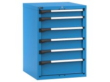 Cassettiera Fami Master 714x726x1000mm blu con 6 cassetti ad estrazione telescopica