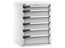 Cassettiera Fami Master 714x726x1000mm grigio con 6 cassetti ad estrazione telescopica