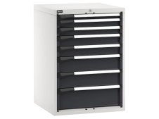 Cassettiera Fami Master 714x726x1000mm bicolore con 8 cassetti ad estrazione regolabile