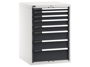 Cassettiera Fami Master 714x726x1000mm bicolore con 8 cassetti ad estrazione regolabile