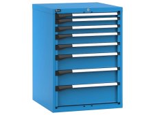 Cassettiera Fami Master 714x726x1000mm blu con 8 cassetti ad estrazione telescopica