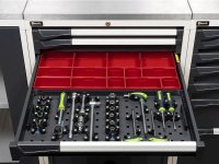 Cassettiera Fami Master 714x726x1000mm blu con 9 cassetti ad estrazione regolabile