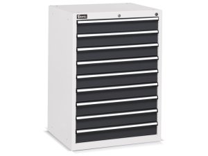 Cassettiera portautensili Fami Flexa 717x600x1002mm con 9 cassetti ad estrazione totale, 900Kg