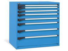 Cassettiera per industria Fami Master DE 1020x726x1000mm blu con 8 cassetti, 2000Kg