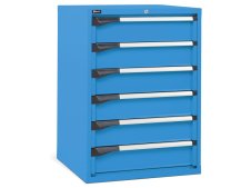 Cassettiera per industria Fami Master DE 714x726x1000mm blu con 6 cassetti, 2000Kg