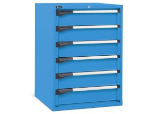 Cassettiera per industria Fami Master DE 714x726x1000mm blu con 6 cassetti, 2000Kg