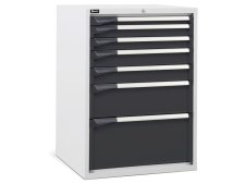 Cassettiera per industria Fami Master DE 714x726x1000mm bicolore con 7 cassetti, 2000Kg