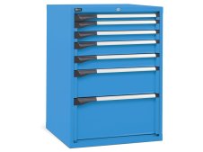 Cassettiera per industria Fami Master DE 714x726x1000mm blu con 7 cassetti, 2000Kg
